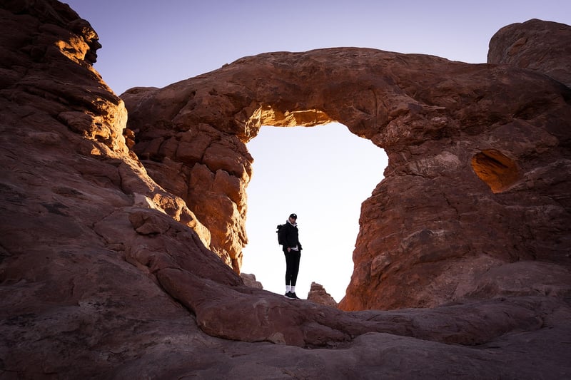 Hiker in the mountains